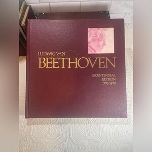 Ludwig Van Beethoven Bicentennial Edition 1770-1970 Hardcover Coffee Table Book